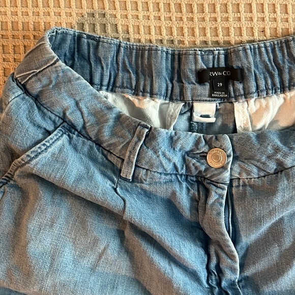 RW&CO Light Blue Cotton Shorts – Size 29 - Picture 2 of 4
